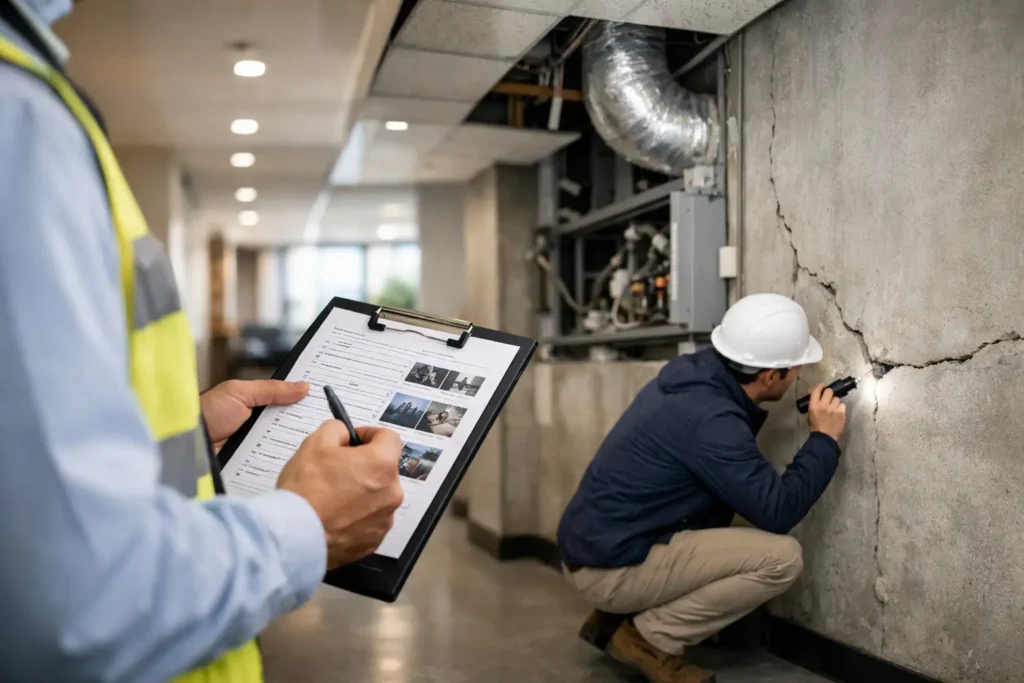 Example Commercial Inspection Report Findings