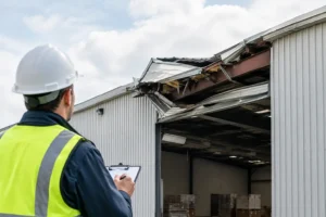 A Warehouse Roof Failure Example and Its Warning Signs